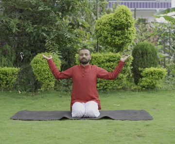 Atma Swami doing Yoga