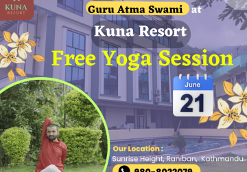 Yoga with Atma Swami at kuna resort